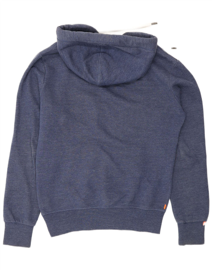 Maglione con cappuccio vestibilità regolare da uomo Superdry Small in cotone blu