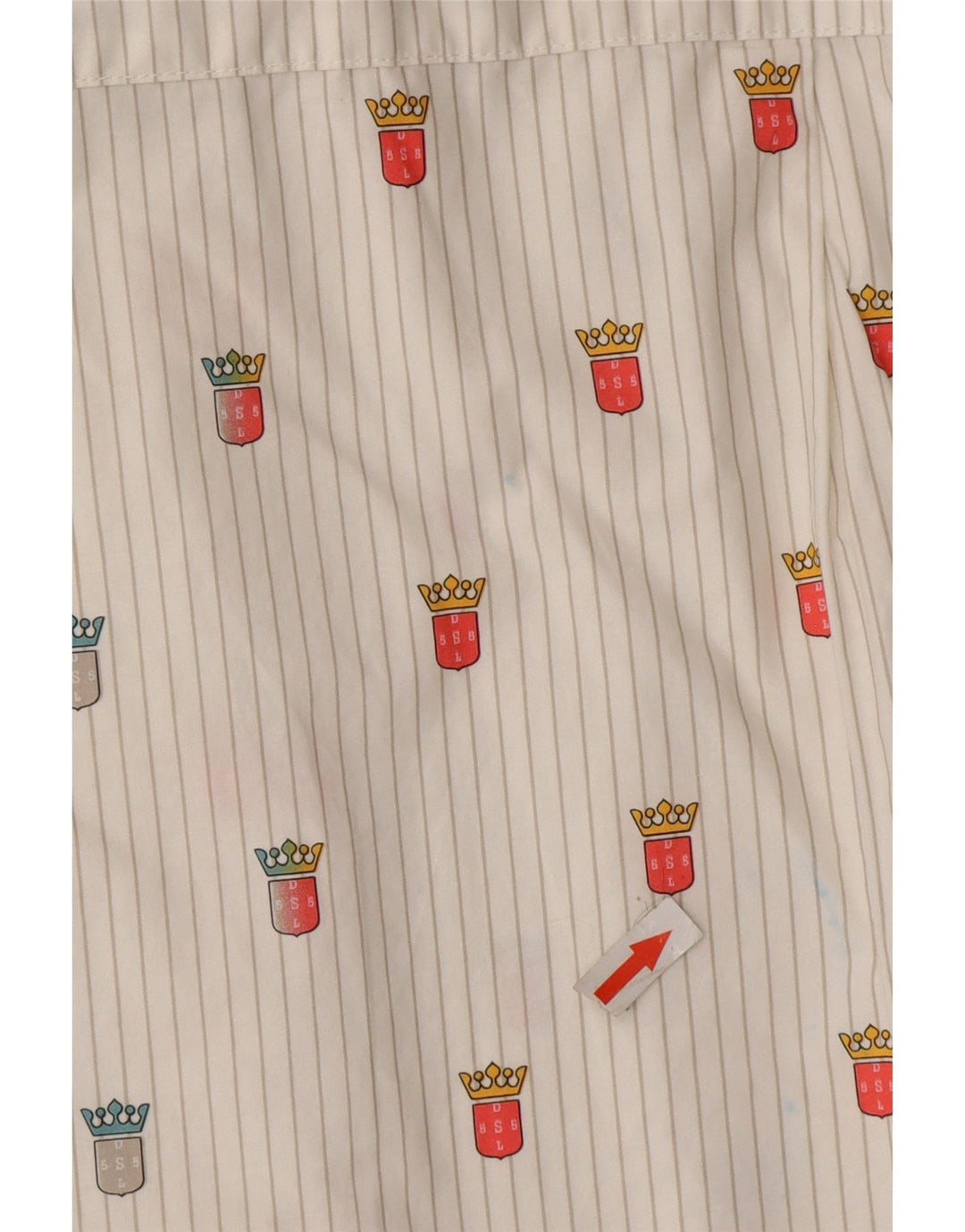 Camicia grafica da uomo Diesel 55DSL in cotone gessato bianco medio