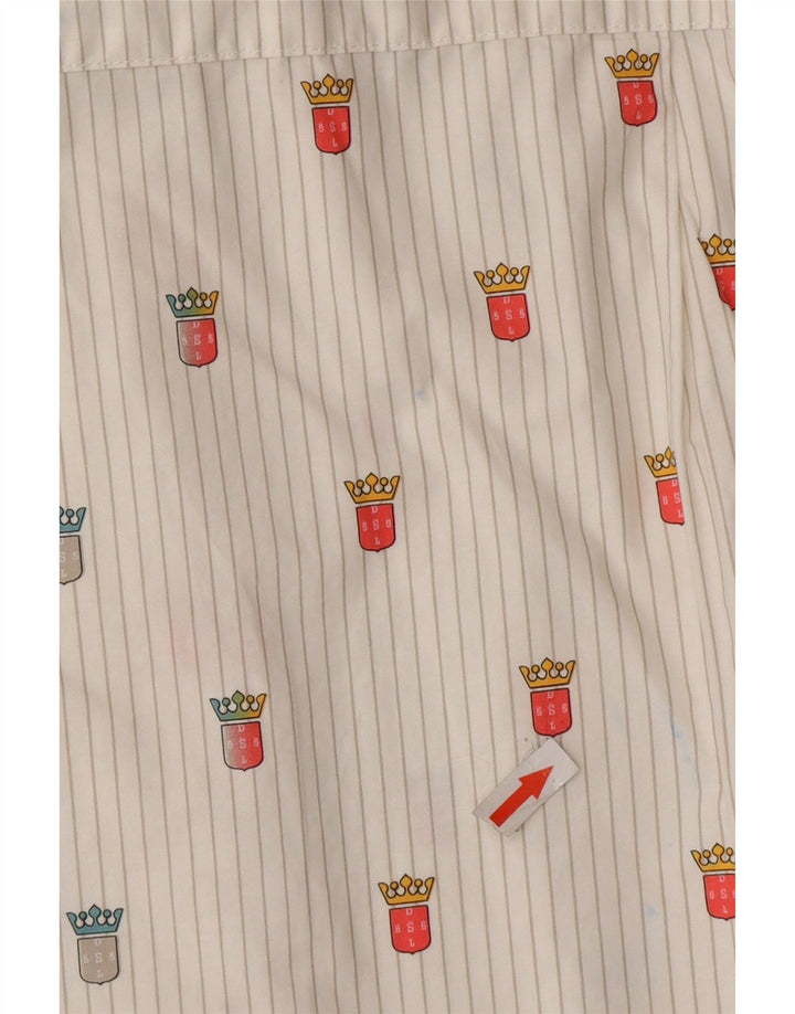 Camicia grafica da uomo Diesel 55DSL in cotone gessato bianco medio