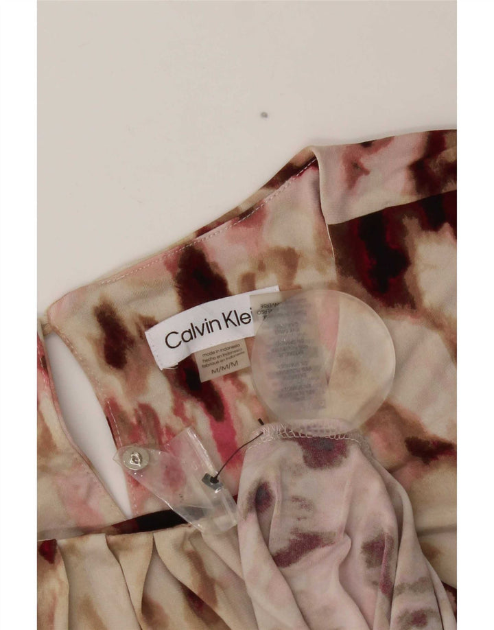 Top camicetta da donna Calvin Klein UK 12 Tie Dye multicolore medio