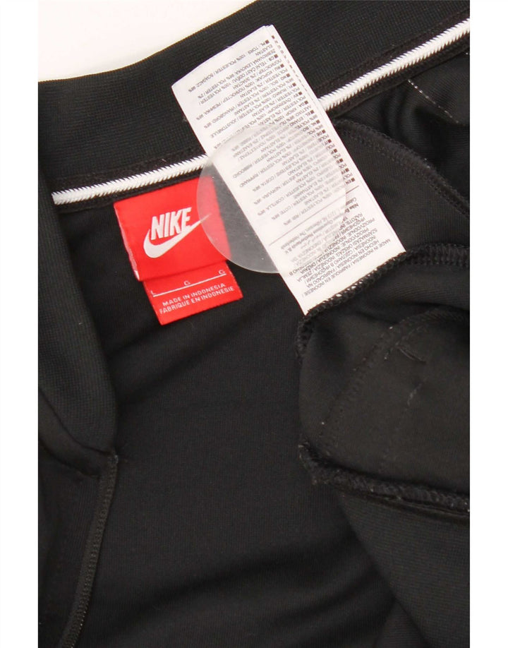 Giacca da tuta da uomo Nike, giacca grande, in poliestere color block nero
