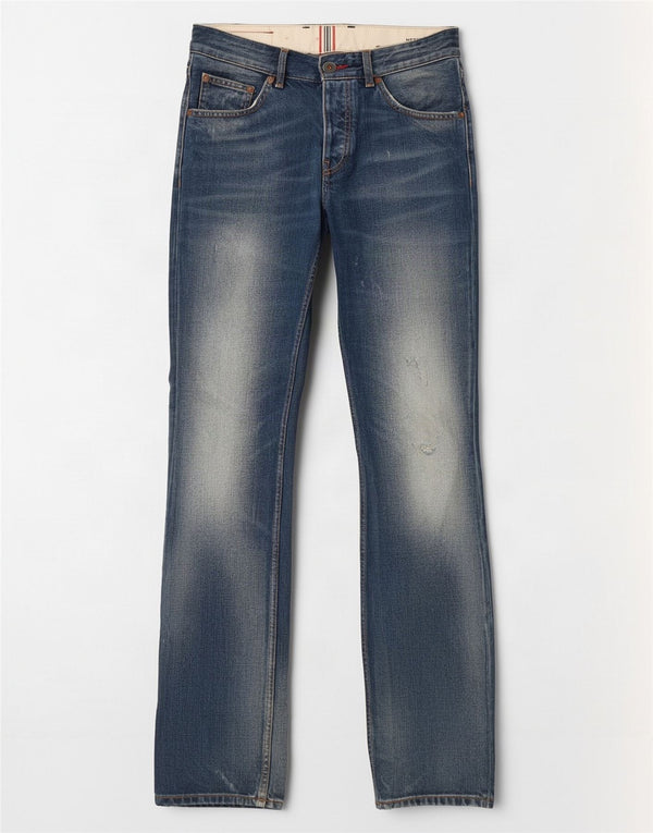 Tommy Hilfiger Uomo Mercer Distressed Jeans dritti W30 L34 Cotone Blu