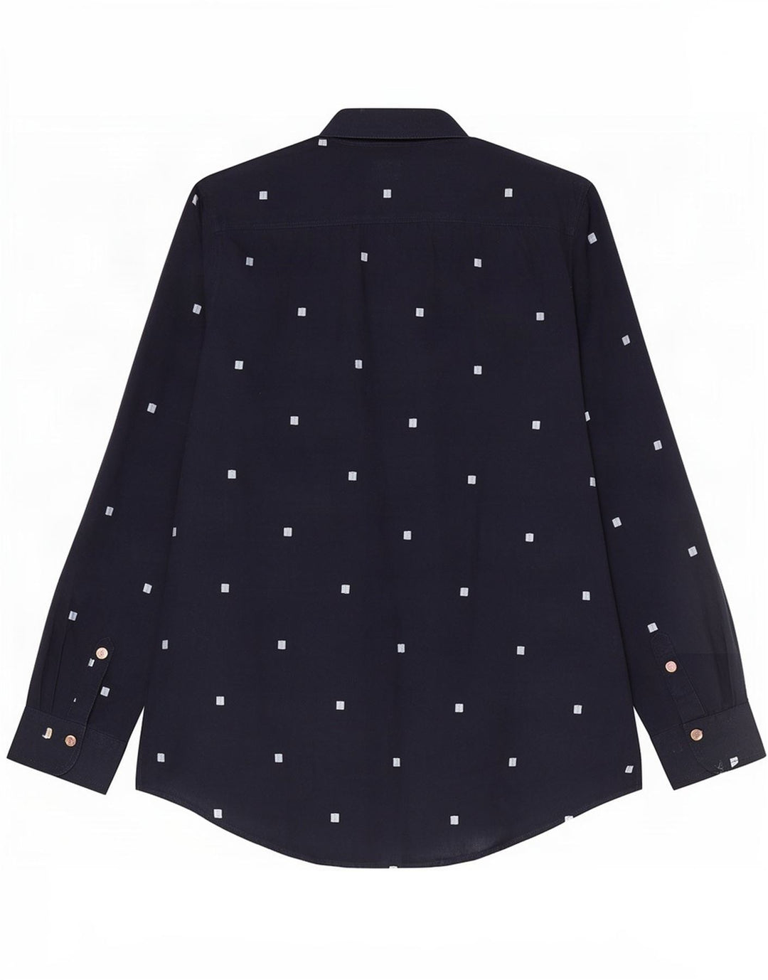 Camicia a maniche a 3/4 da donna White Stuff UK 12 Cotone geometrico blu navy medio