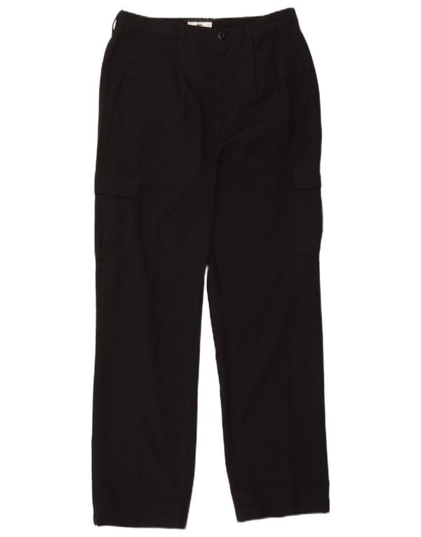 Pantaloni cargo dritti da uomo Vans Small W29 L28 poliestere nero