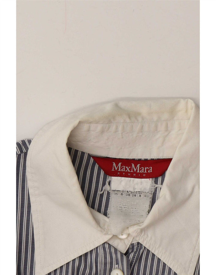 Camicia da donna Max Mara UK 8 piccolo gessato blu