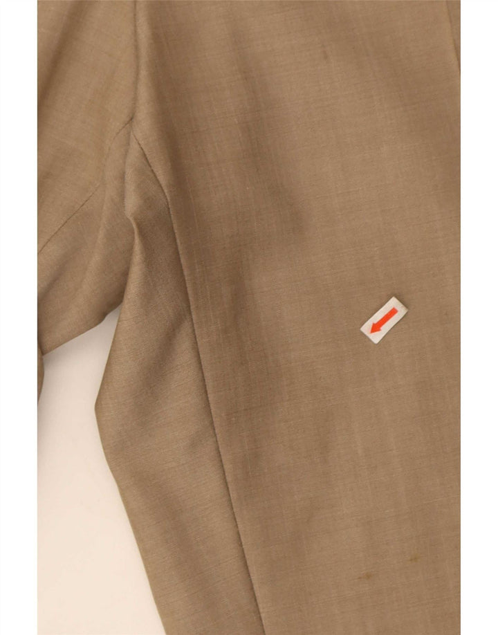 Pantaloni da abito dritti da uomo Hugo Boss W36 L31 Marrone