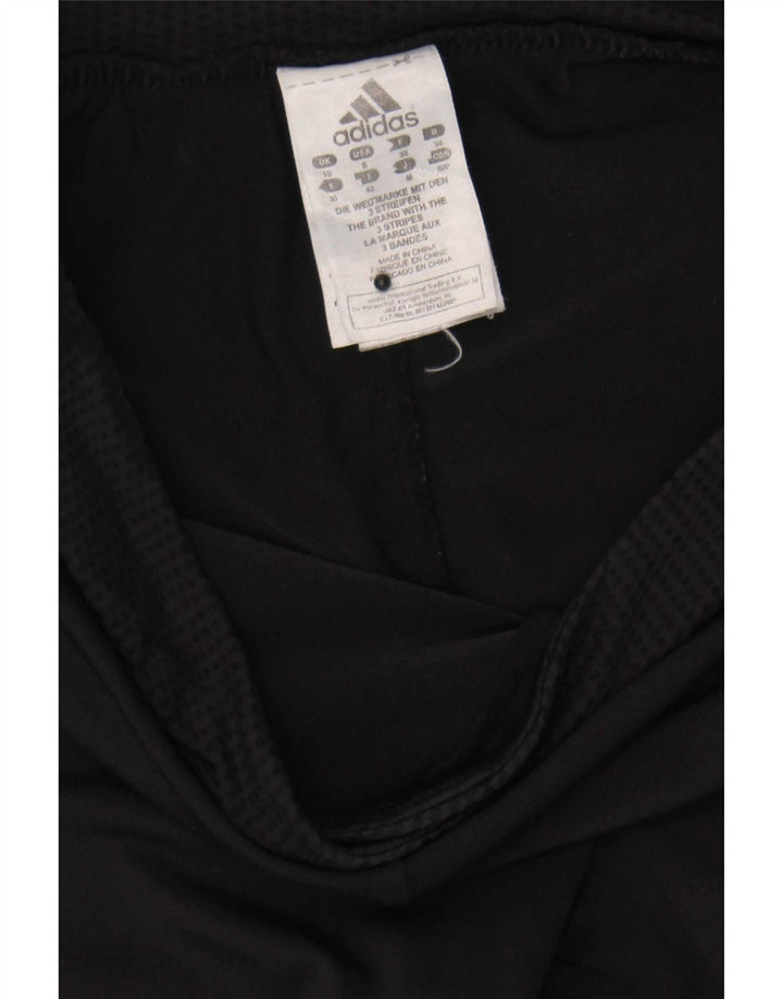 Pantaloni della tuta da donna Adidas UK 10 Small neri in poliammide
