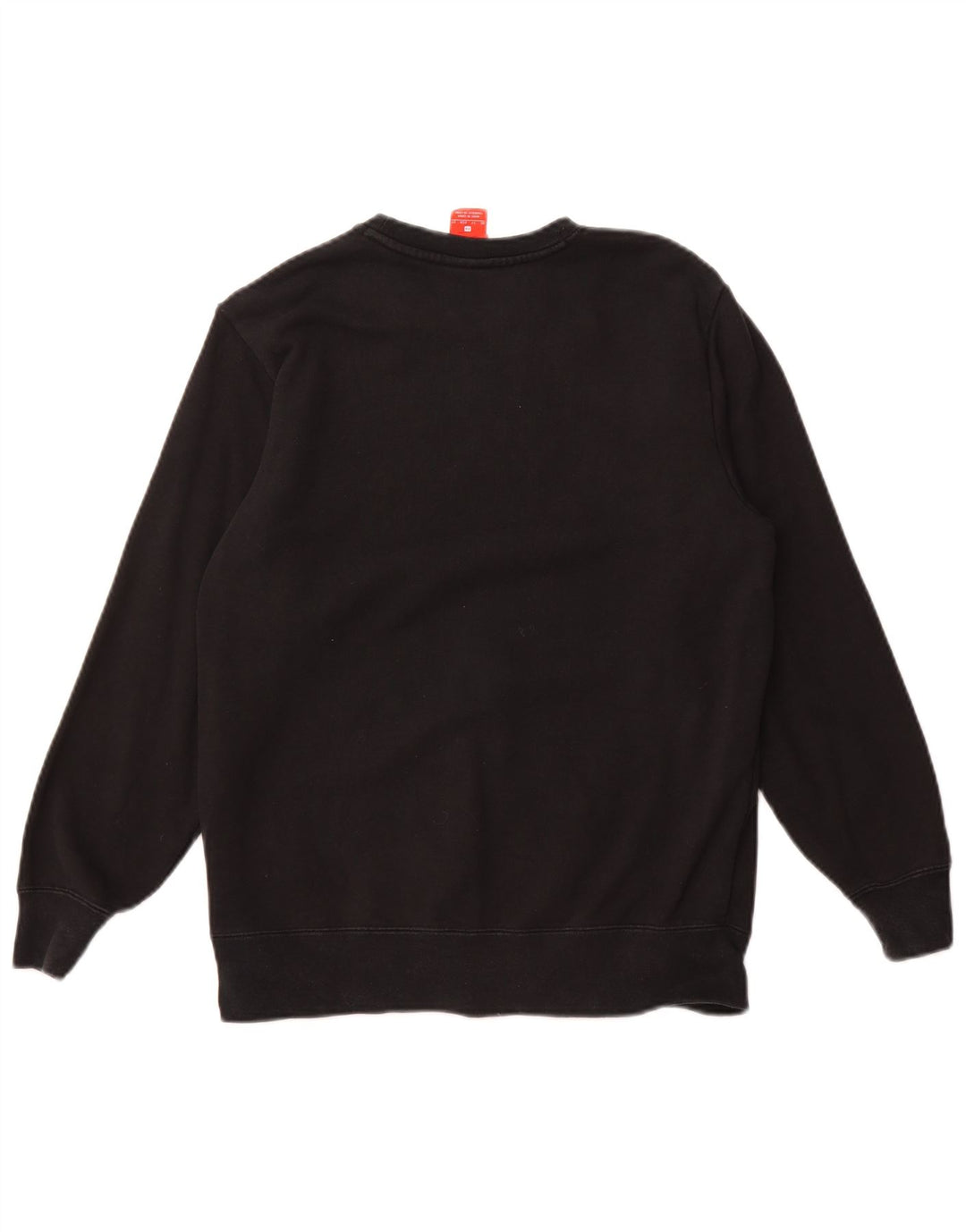 Felpa oversize con grafica NIKE da donna UK 6 XS cotone nero