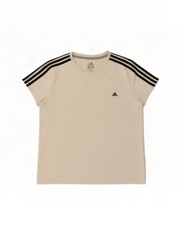 T-shirt Adidas da donna Top UK 20/22 XL bianco sporco