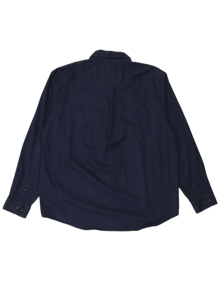 EDDIE BAUER Camicia da uomo resistente alle rughe Grande cotone blu navy