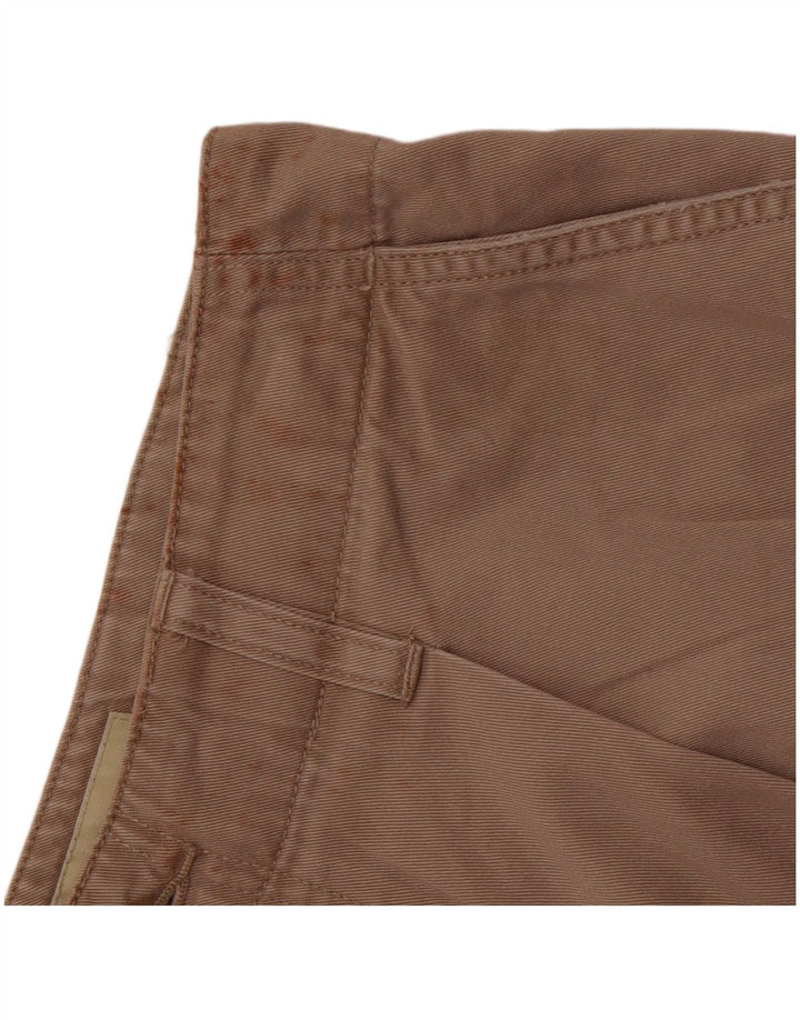Pantaloncini chino con ancoraggio a vita alta da donna EDDIE BAUER US 12 Large W30 Beige