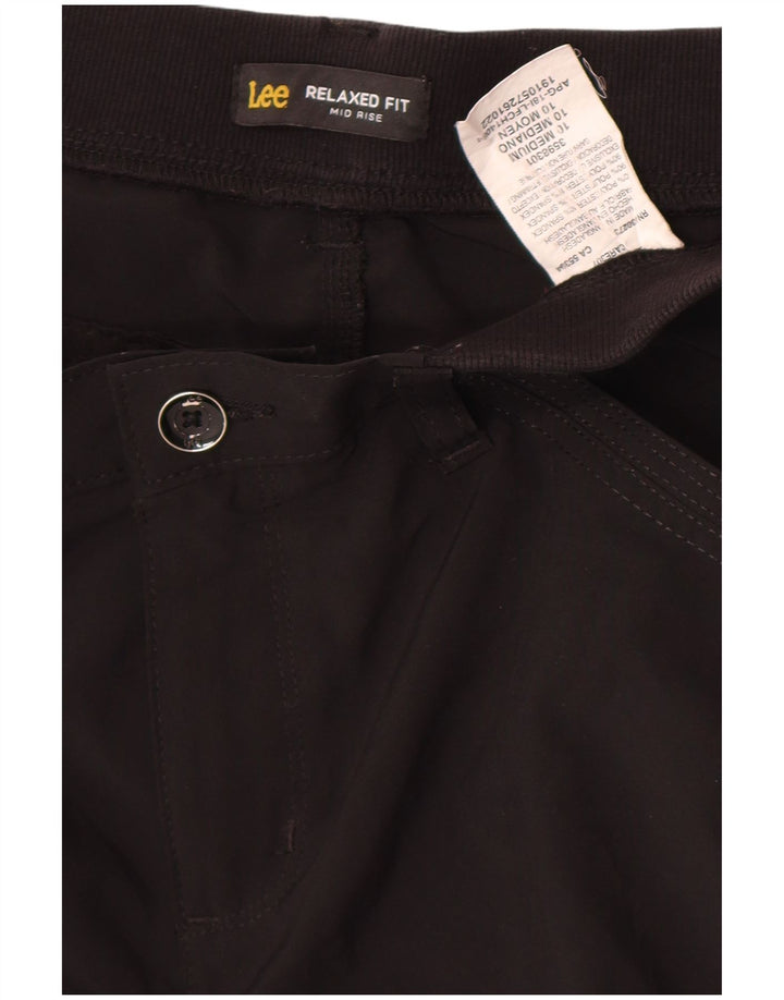 Pantaloncini cargo Lee da donna a vita media con vestibilità rilassata US 10 Large W30 neri