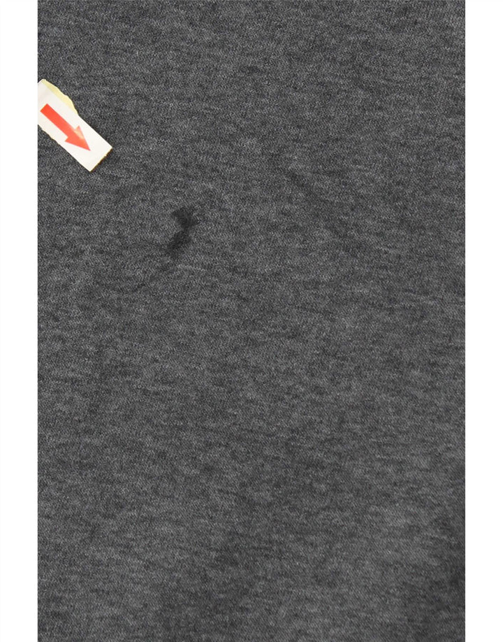 Felpa grafica da donna Adidas Jumper UK 12/14 Cotone grigio medio