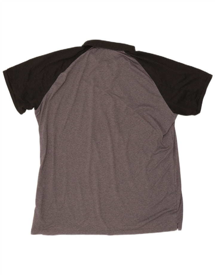 Polo Nike da uomo Dri Fit 2XL in poliestere color block grigio