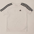 ADIDAS Boys Aeroready T-Shirt Top 9-10 Years White Polyester Vintage Adidas and Second-Hand Adidas from Messina Hembry 