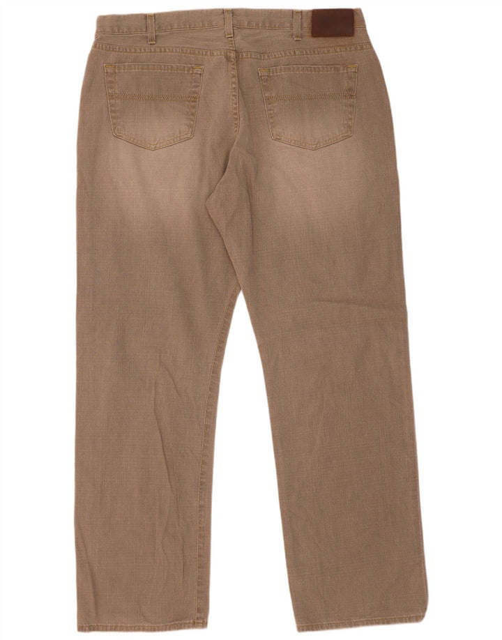 Jeans dritti da uomo Marks & Spencer W40 L33 cotone kaki