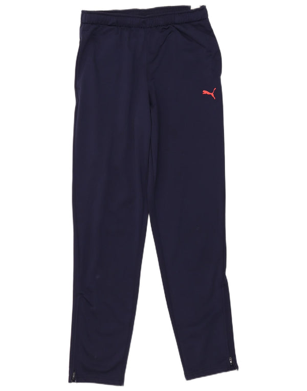 Pantaloni della tuta da ragazzo Puma 15-16 anni in poliestere blu navy