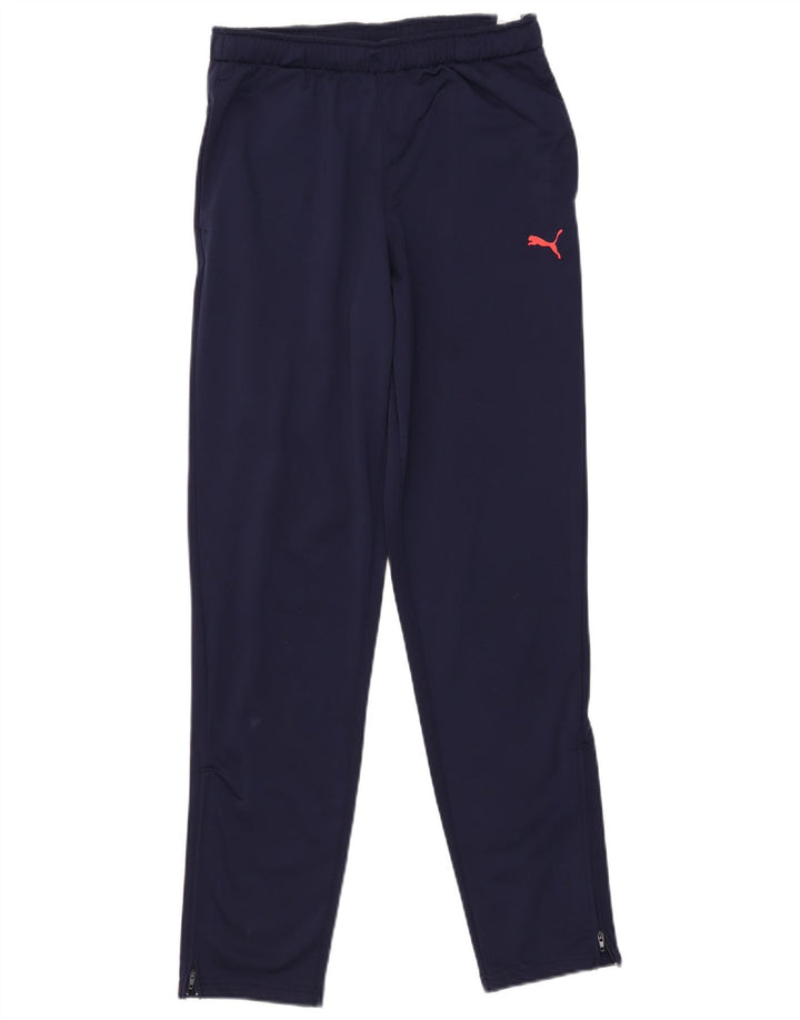 Pantaloni della tuta da ragazzo Puma 15-16 anni in poliestere blu navy