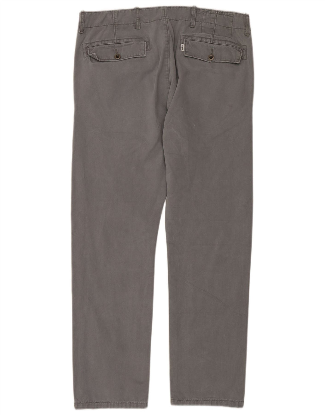 Pantaloni chino dritti da uomo LEVI'S W33 L30 in cotone grigio