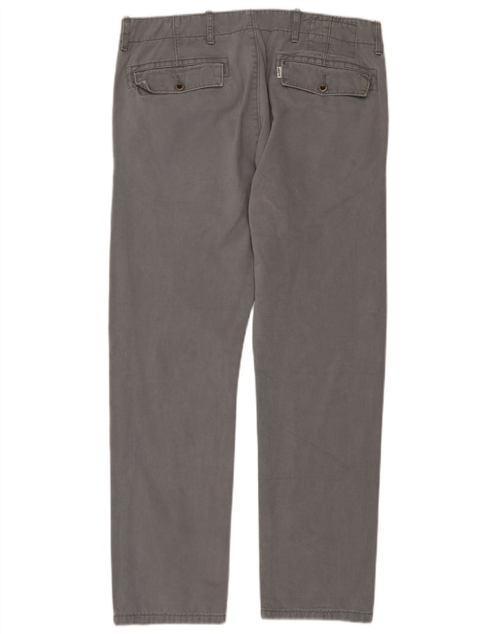 Pantaloni chino dritti da uomo LEVI'S W33 L30 in cotone grigio