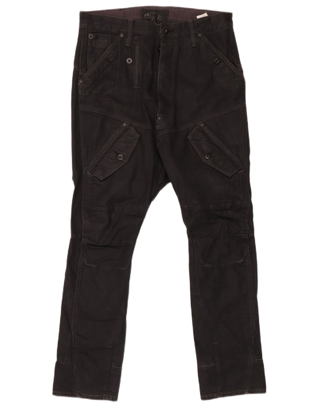 Pantaloni cargo slim da uomo G-Star W33 L32 cotone nero