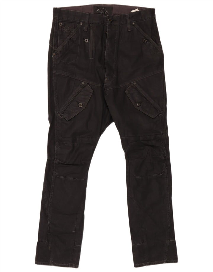 Pantaloni cargo slim da uomo G-Star W33 L32 cotone nero