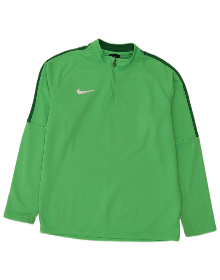 Top della tuta pullover Nike da ragazzo Dri Fit 12-13 anni Large Verde
