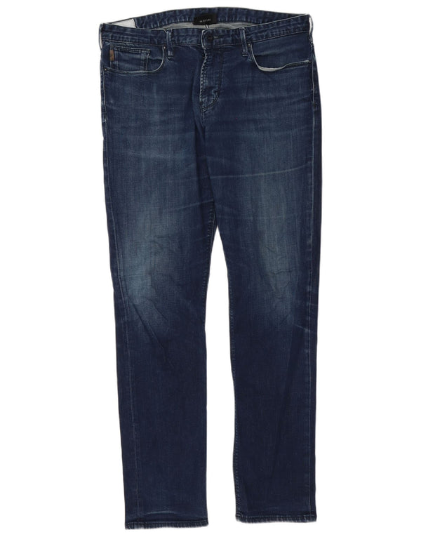 Jeans slim da uomo Emporio Armani W33 L32 cotone blu