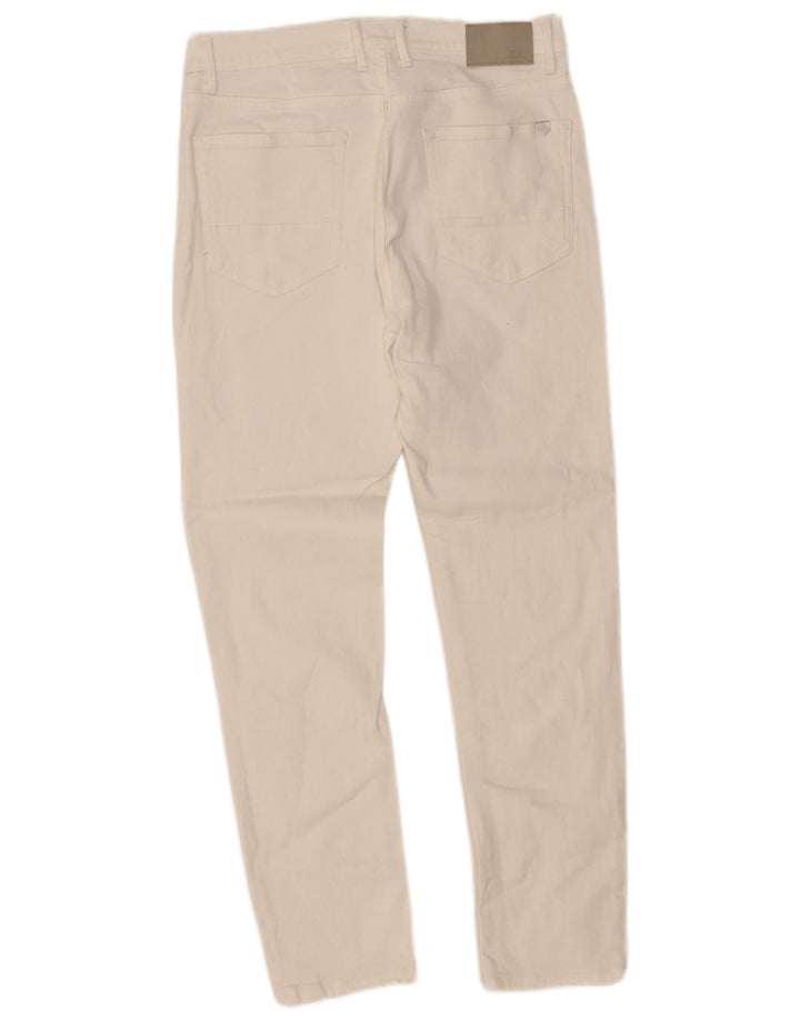 Jeans slim da uomo Zara EU 42 Large W32 L29 Bianco