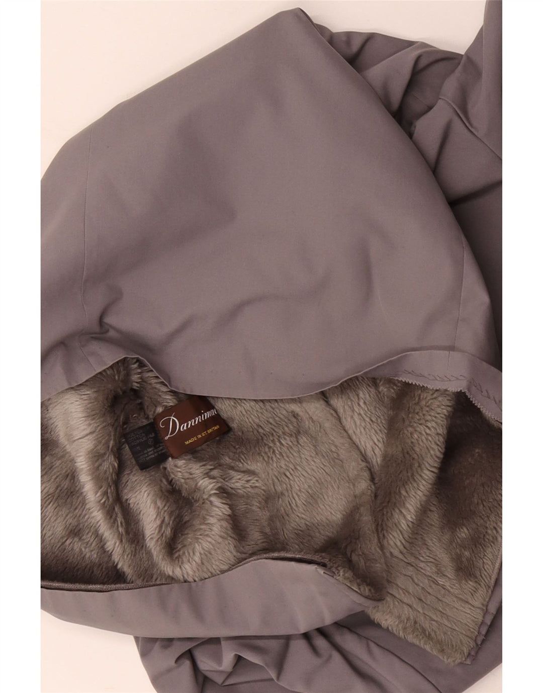 DANNIMAC Cappotto Sherpa da donna UK 18 XL Cotone grigio
