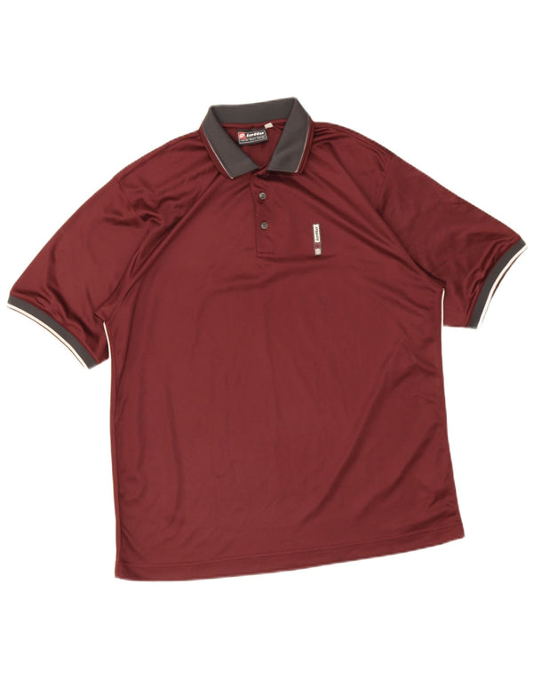 Polo da rugby da uomo Lotto UK 42/44 XL Poliestere marrone
