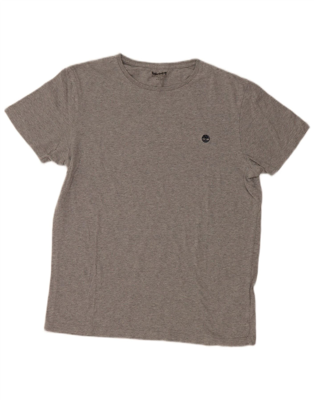 T-shirt da uomo slim fit Timberland in cotone grigio medio