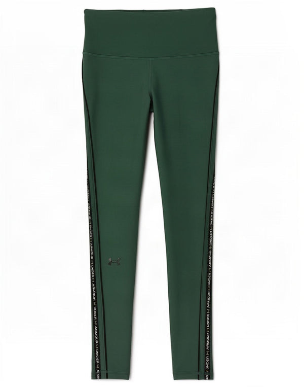 Leggings grafici da donna Under Armour Heat Gear UK 10 piccolo poliestere verde