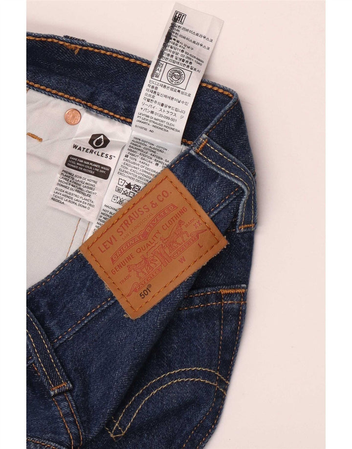 Jeans dritti Levi's 501 da donna W23 L32 cotone blu