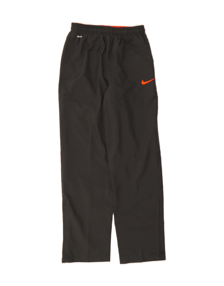 NIKE Boys Dri Fit Tracksuit Trousers 12-13 Years Large Grey Polyester Vintage Nike and Second-Hand Nike from Messina Hembry 