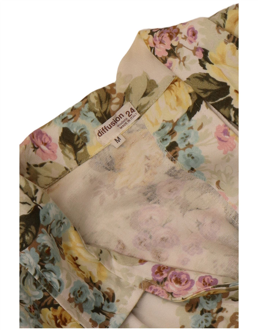 Giacca blazer vintage da donna con maniche a 3/4 UK 14 media multicolore