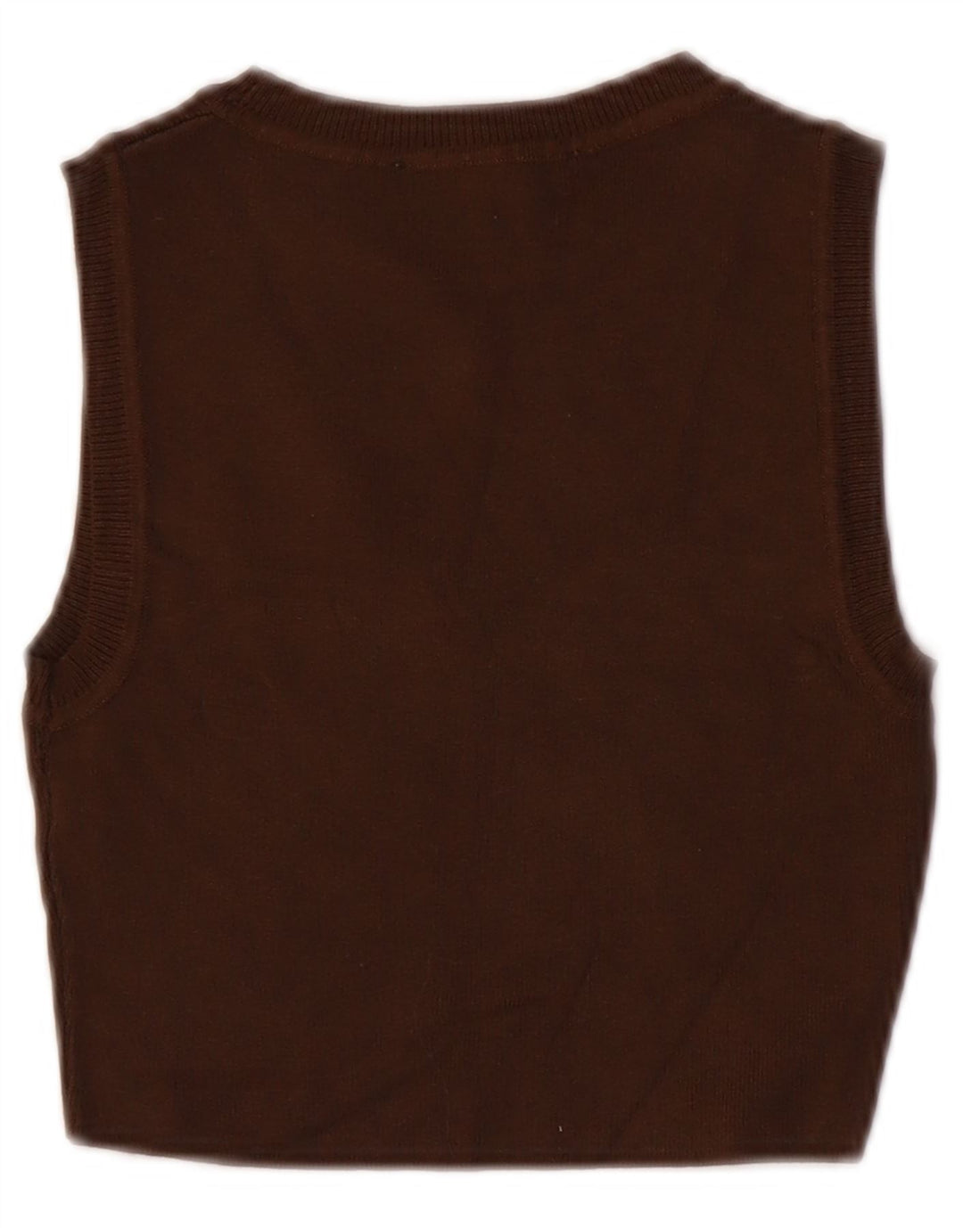 Canotta canotta da donna Zara UK 8 piccola in viscosa marrone