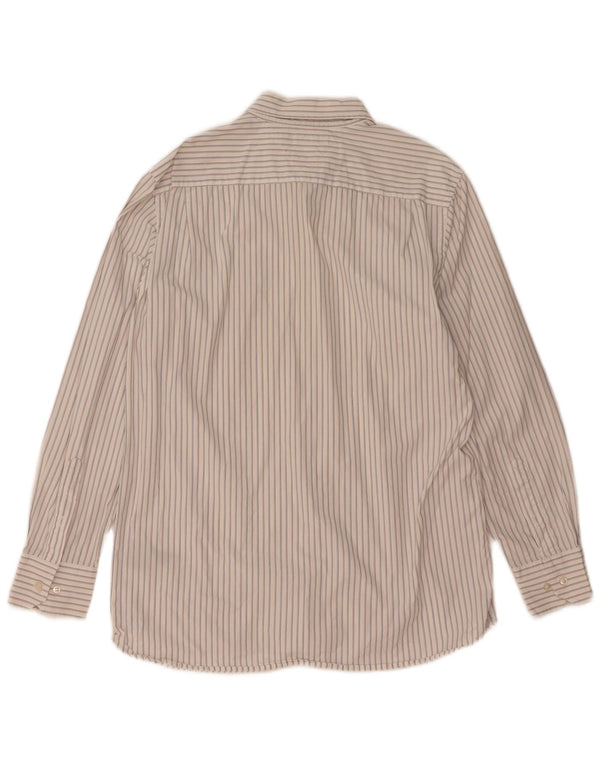 Camicia da uomo su misura Tommy Hilfiger taglia 16 1/2 17 grandi righe bianche