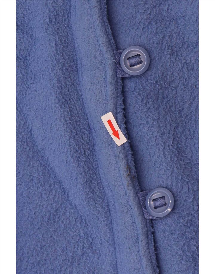 Giacca in pile da donna Marks & Spencer UK 14 Large Blu Poliestere