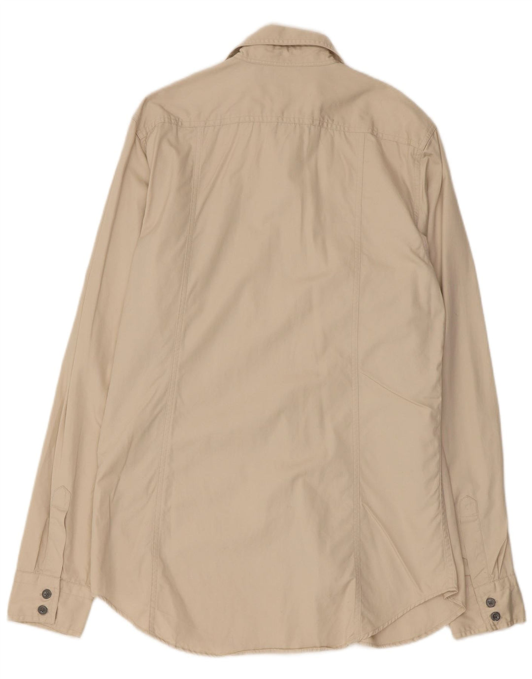 CALVIN KLEIN JEANS Camicia Uomo Large Beige Cotone