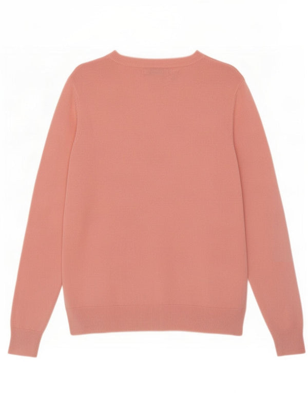 Maglione maglione con scollo a barca da donna Marks & Spencer UK 12 Acrilico rosa medio