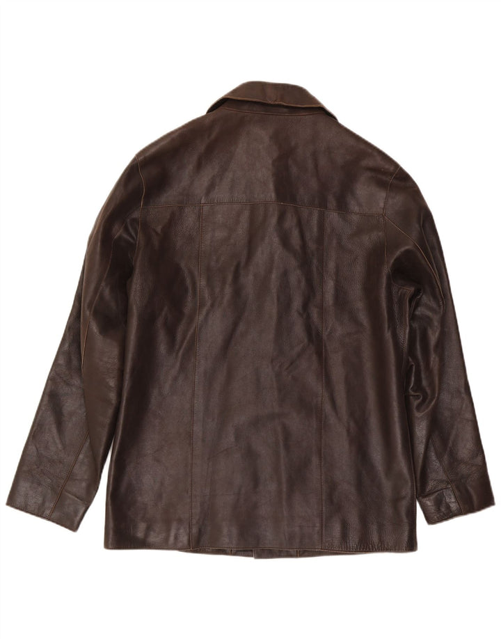 Giacca in pelle da uomo Helium UK 38 Marrone medio