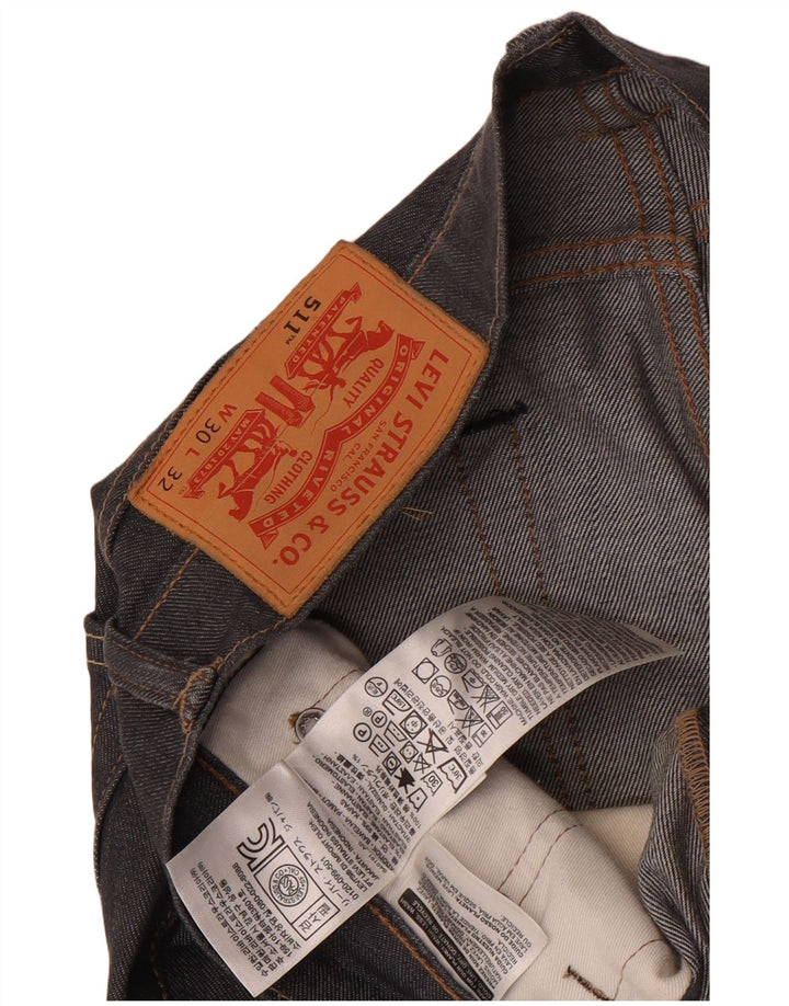 Jeans Levi's Uomo 511 Slim W30 L32 Cotone Grigio