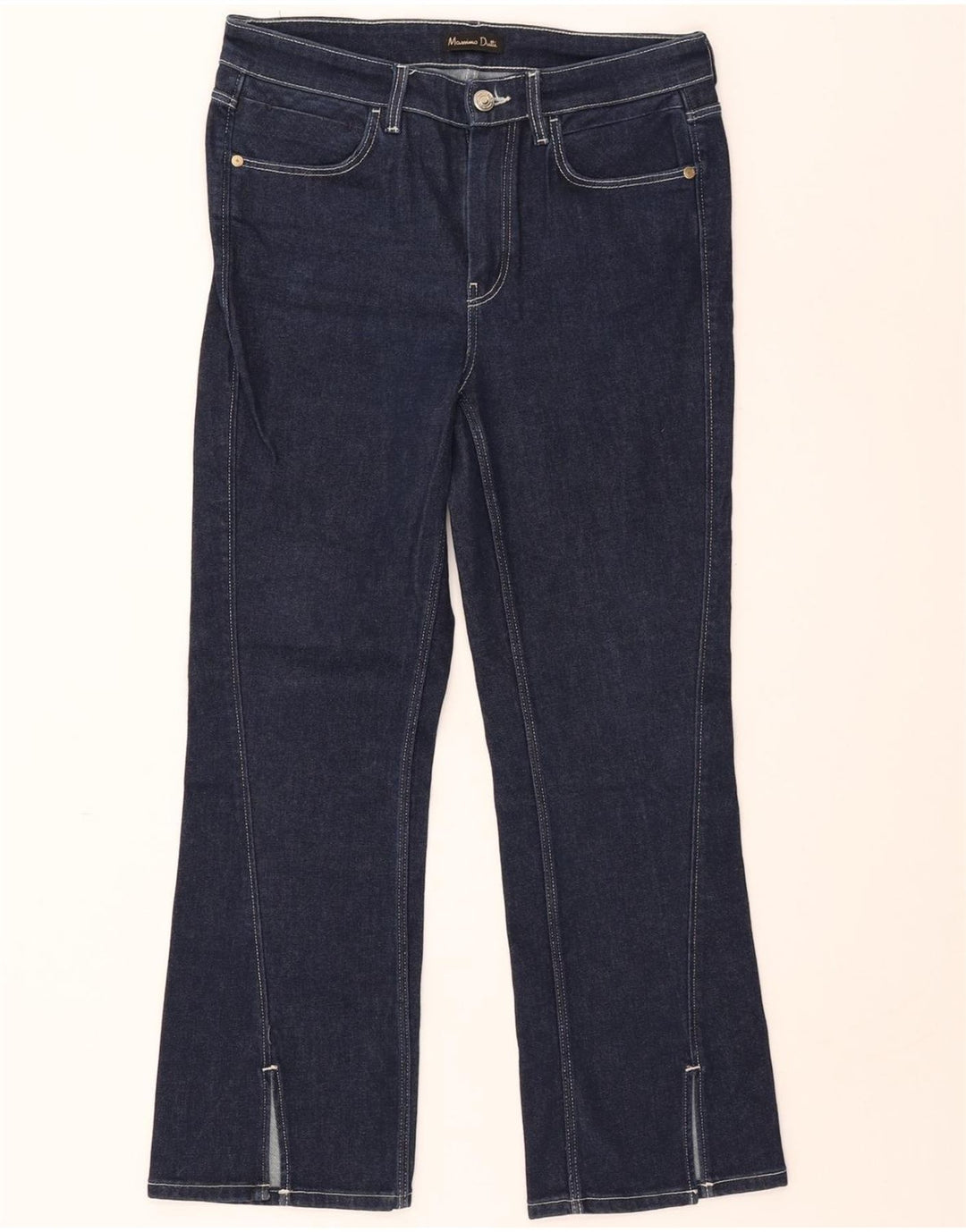 MASSIMO DUTTI Womens Bootcut Jeans EU 40 Medium W30 L27 Navy Blue Cotton Vintage Massimo Dutti and Second-Hand Massimo Dutti from Messina Hembry 