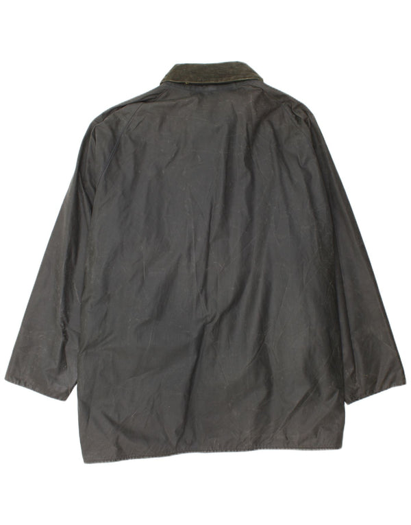 BARBOUR Giacca da uomo in cotone cerato Beaufort UK 48 XL Cotone nero