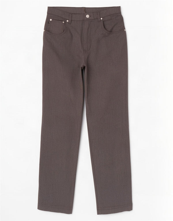 Pantaloni Casual Dritti Uomo Trussardi W35 L32 Poliestere Grigio
