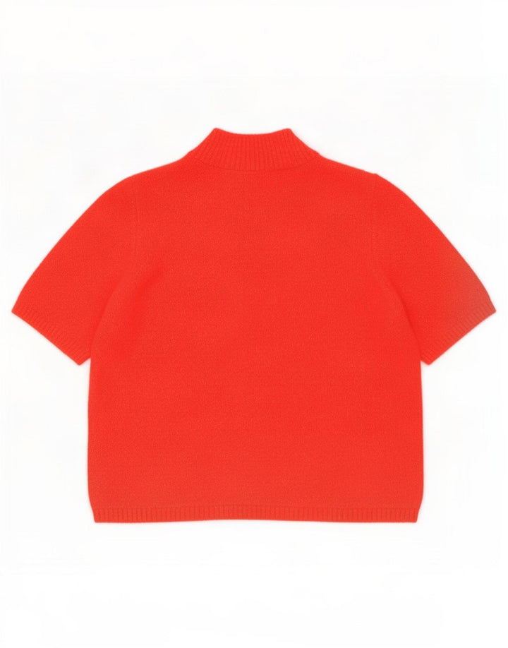 Maglione maglione a collo alto da donna Marks & Spencer UK 16 grande rosso