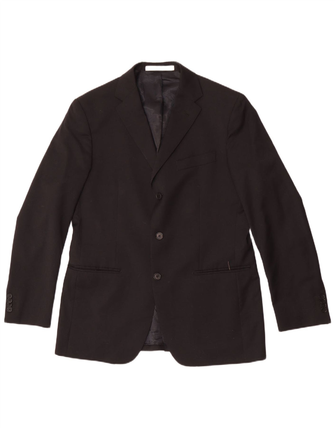 Giacca blazer da uomo a 3 bottoni Ferre IT 52 XL in lana nera