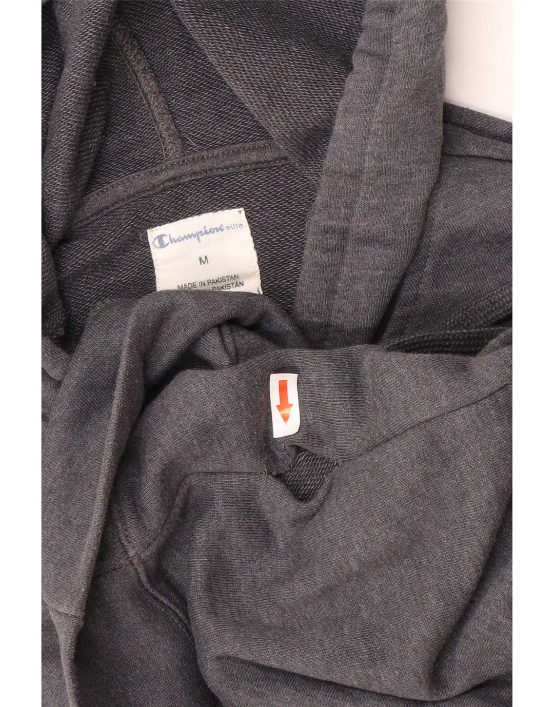 Maglione con cappuccio grafico da uomo Champion grigio medio