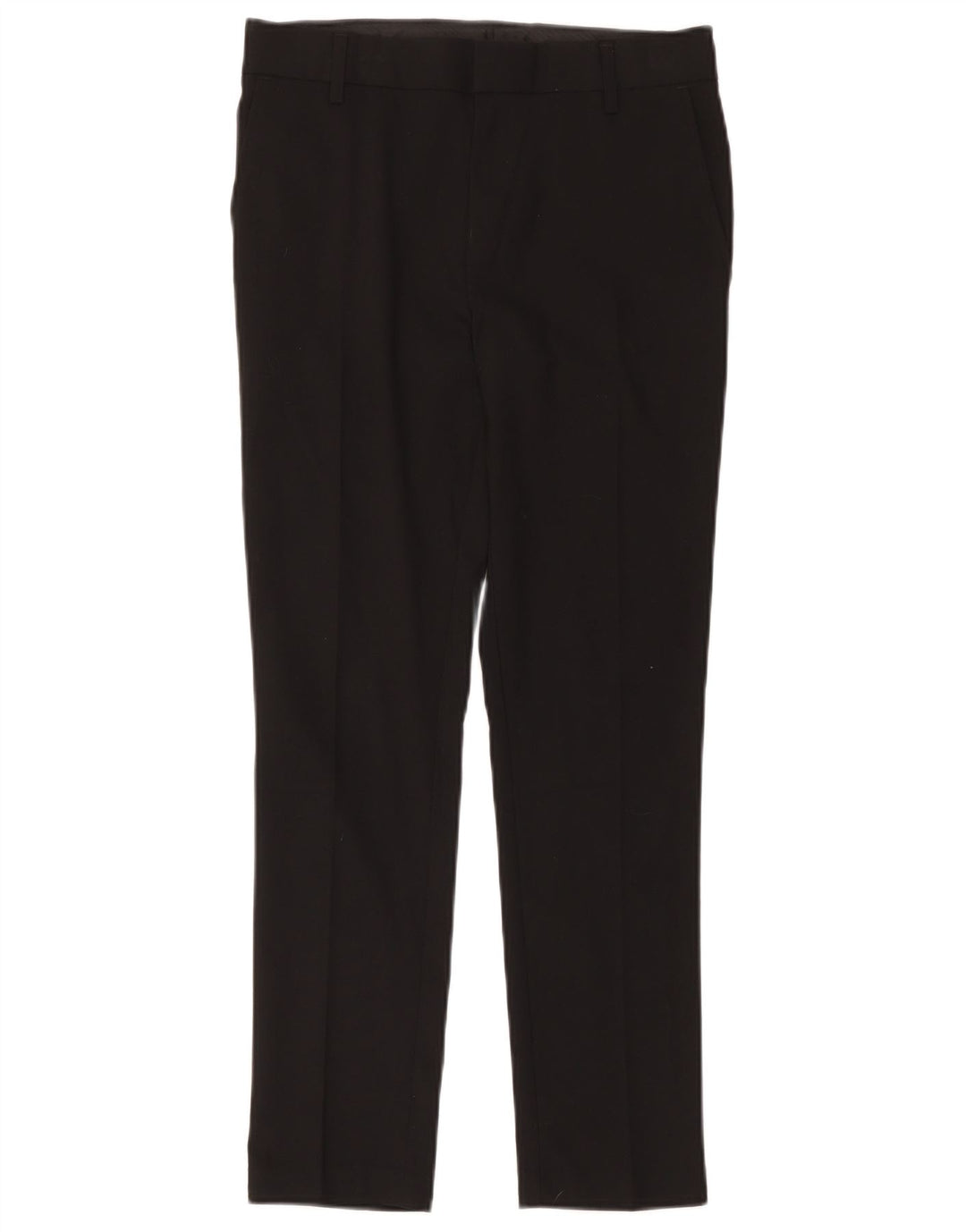 Pantaloni da abito slim Marks & Spencer da bambino 12-13 anni W32 L27 poliestere nero